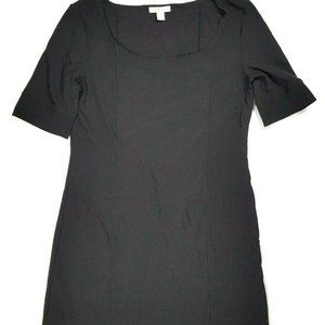BOSTON PROPER Black Stretchy A Line Dress